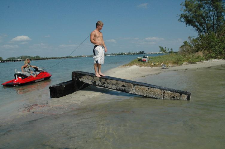 me on rail road tie in boca.JPG