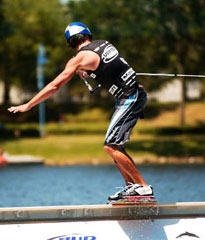 Frontside boardslide